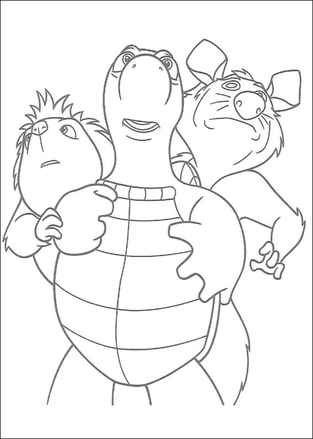 Coloring pages: Over the Hedge