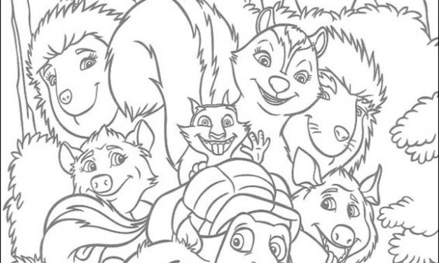 Coloring pages: Over the Hedge