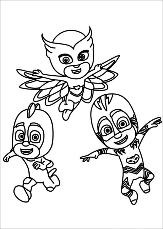 Download Coloring pages: Coloring pages: PJ Masks, printable for ...