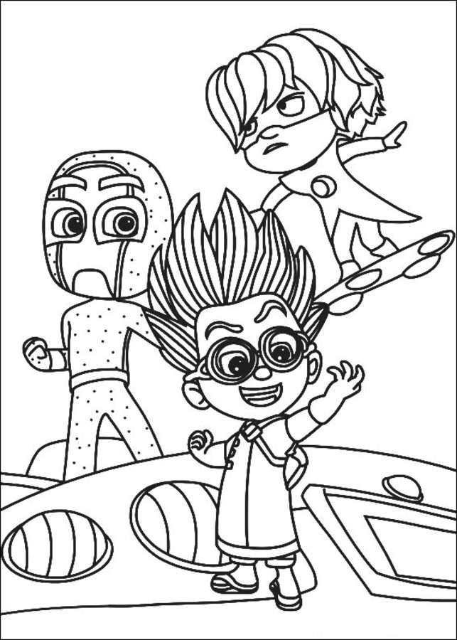 Disegni da colorare: PJ Masks - Super pigiamini