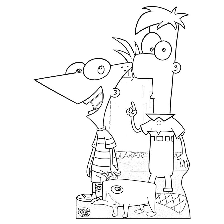 Coloring pages: Perry the Platypus 4
