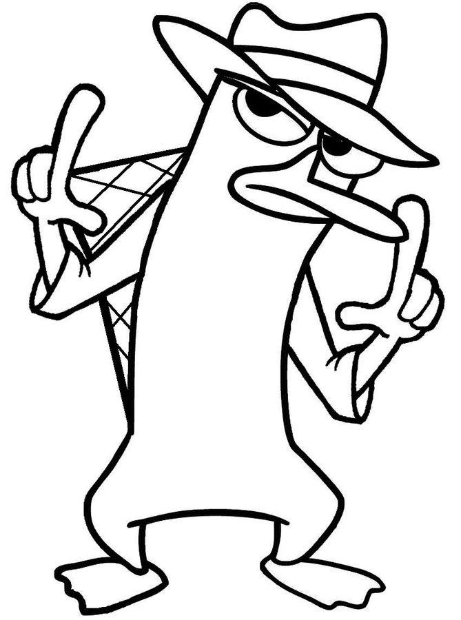 Coloring pages: Perry the Platypus 7