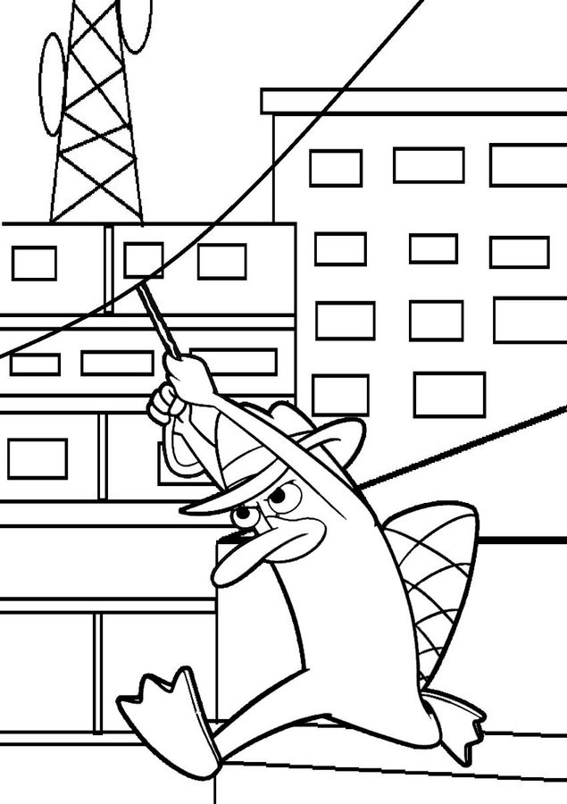 Coloring pages: Perry the Platypus