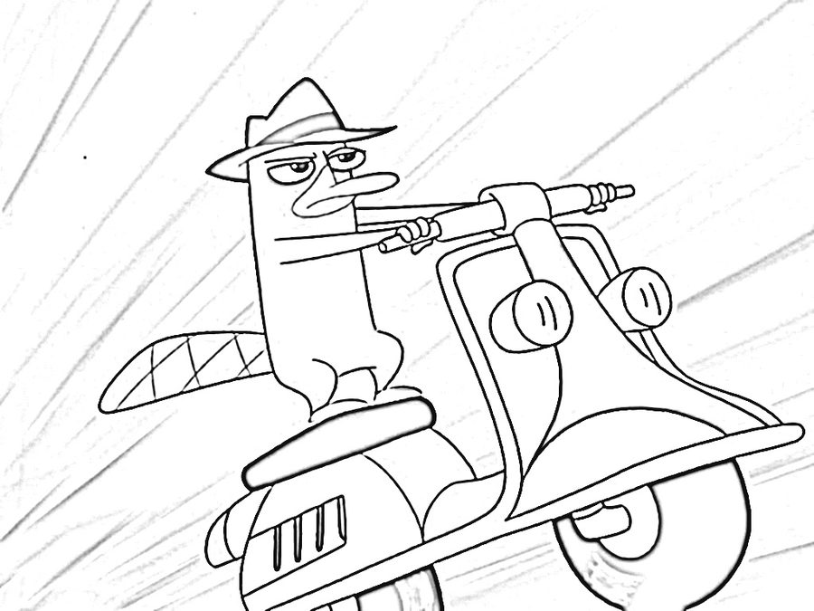 Coloring pages: Perry the Platypus 9