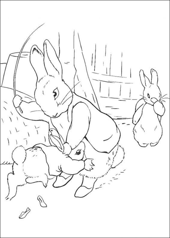 Coloring pages: Peter Rabbit