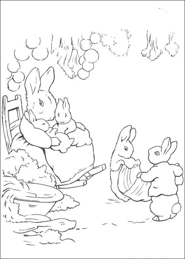 Coloriages: Pierre Lapin