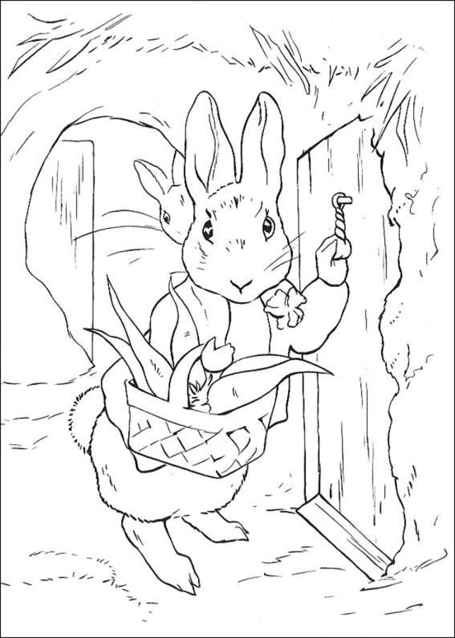 Coloriages: Pierre Lapin