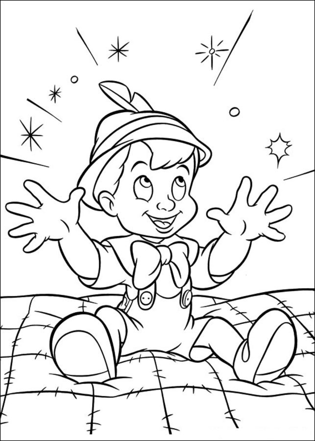 Coloring pages: Pinocchio