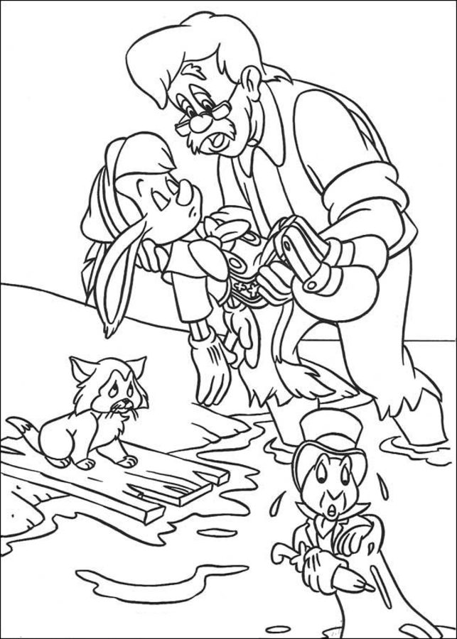 Coloring pages: Pinocchio