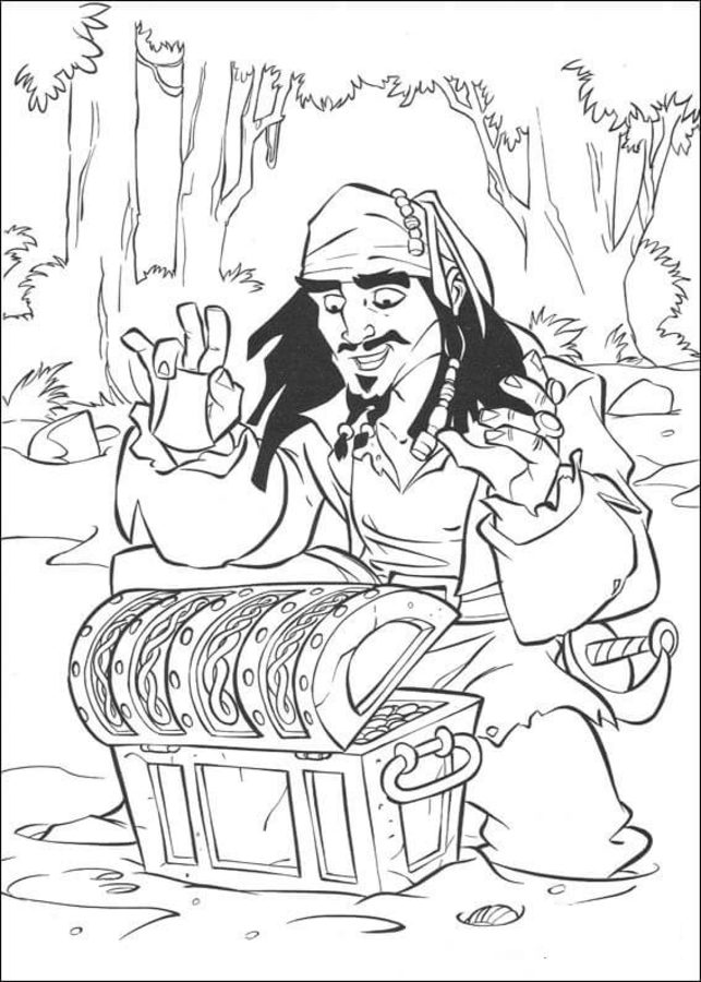 Coloring pages: Pirates of the Caribbean 6