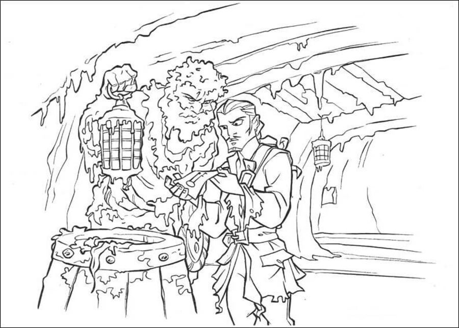 Coloring pages: Pirates of the Caribbean 9