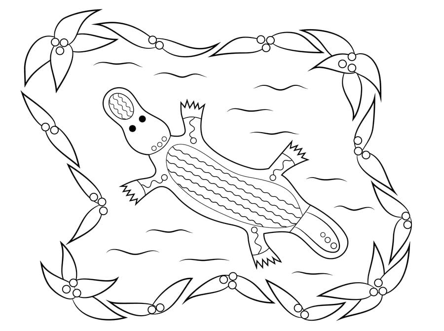 Coloring pages: Platypus 5