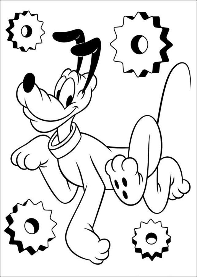 Coloring pages: Pluto 6