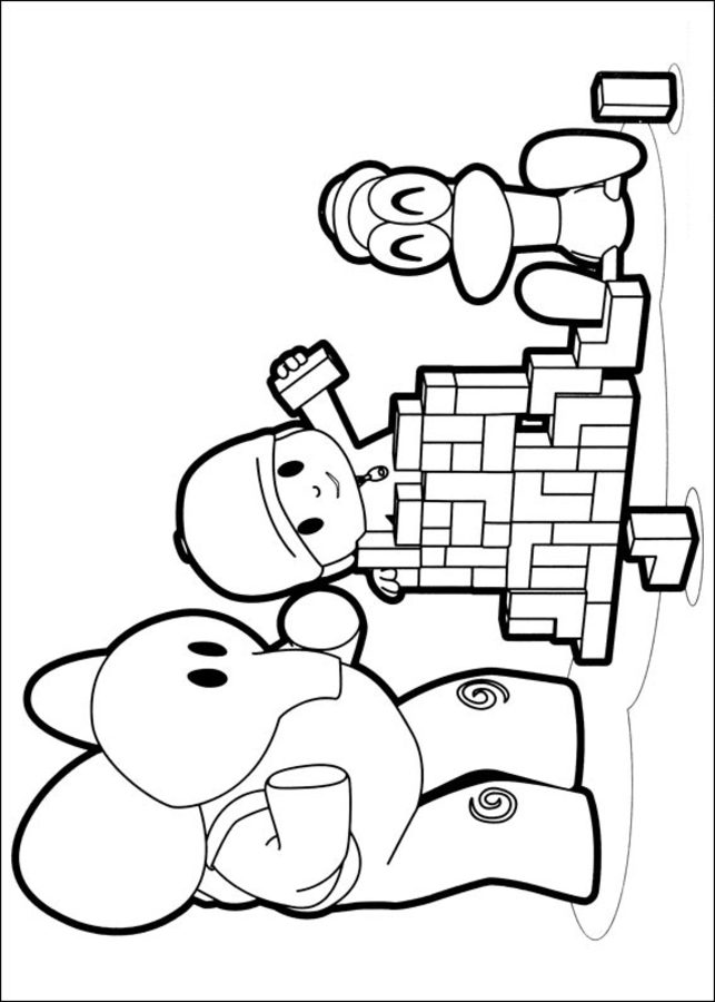 Coloriages: Pocoyo 1