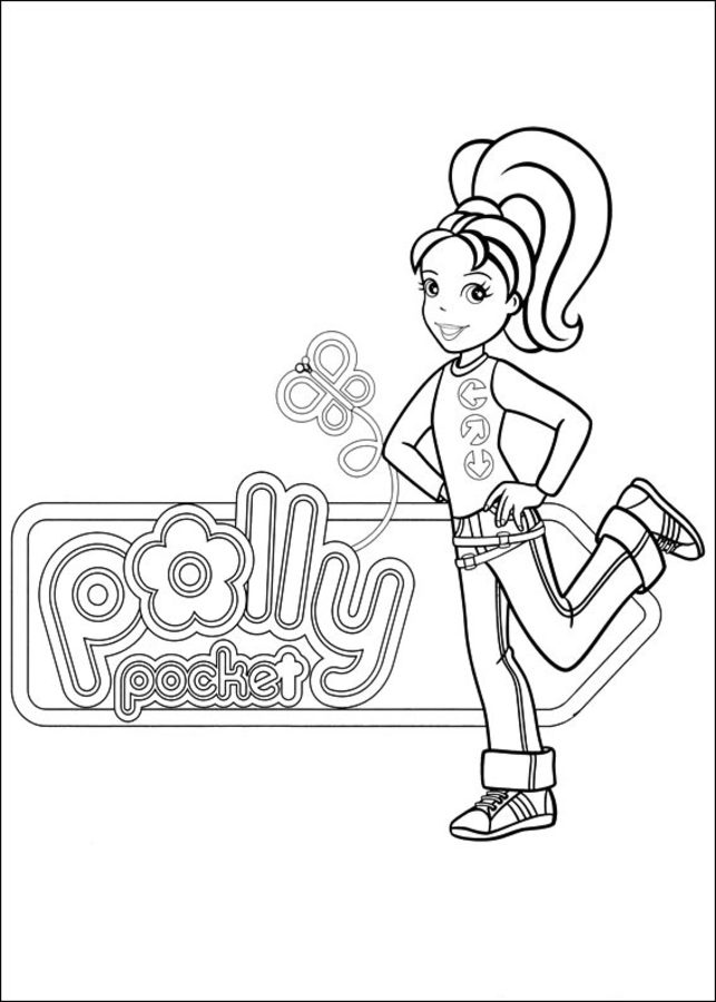 Ausmalbilder: Polly Pocket
