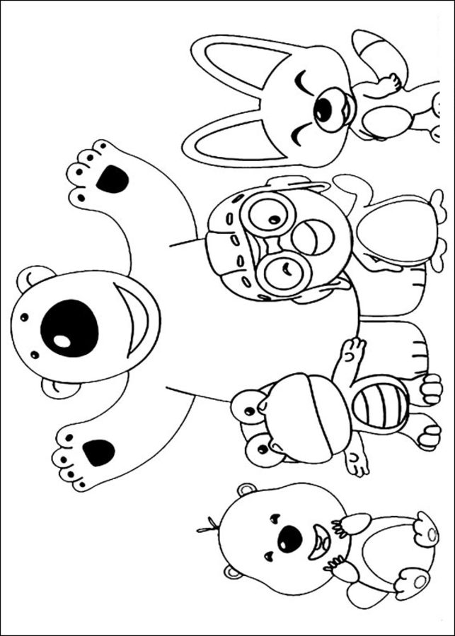 Coloring pages: Pororo the Little Penguin 1