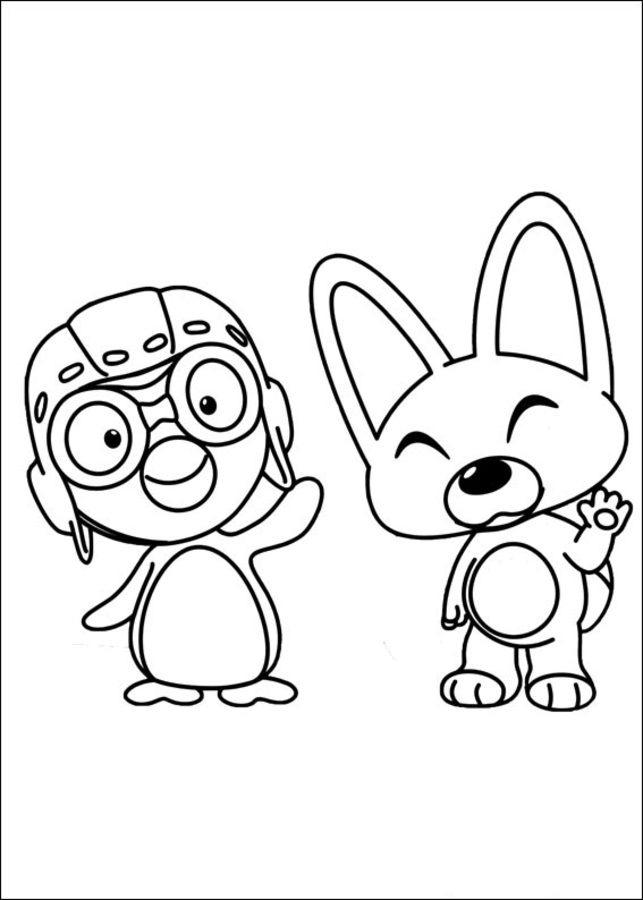 Coloring pages: Pororo the Little Penguin 4