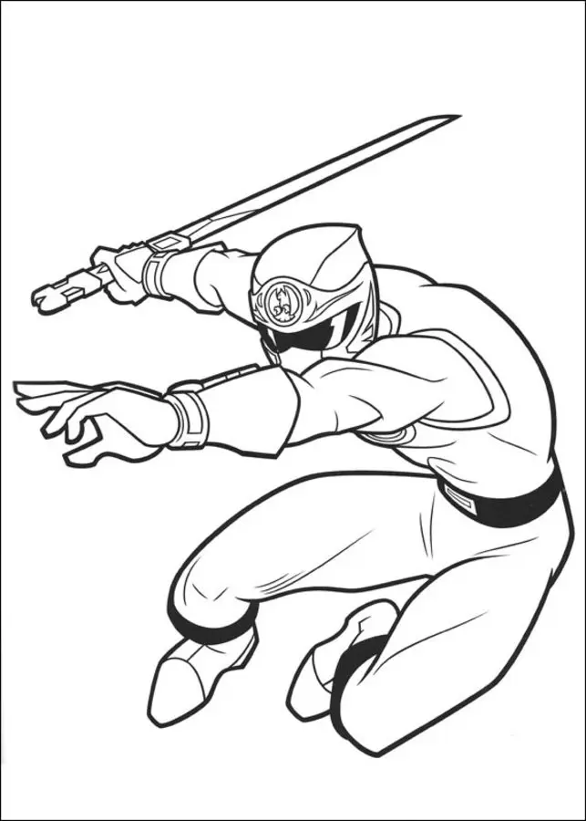 Ausmalbilder: Power Rangers 10