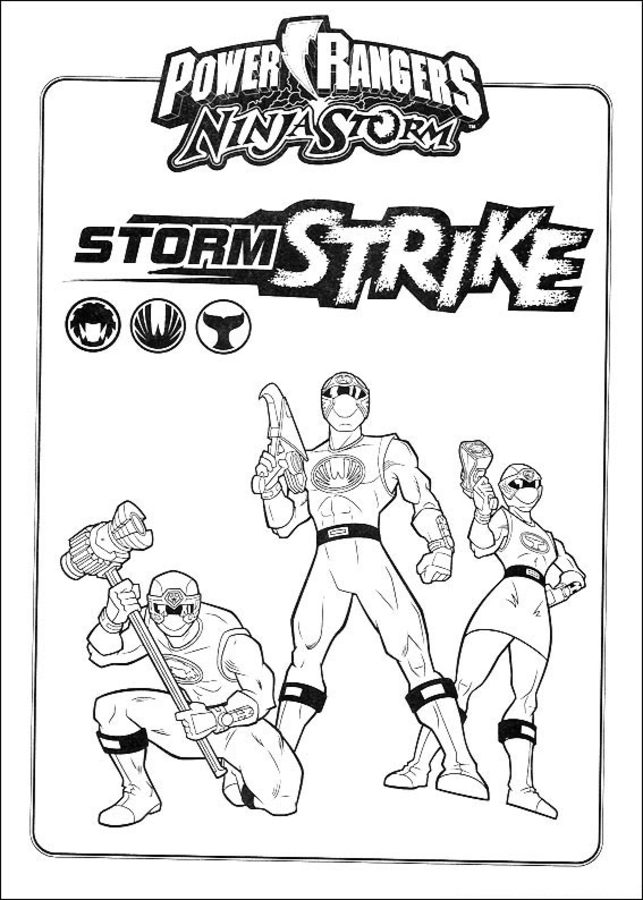 Coloring pages: Power Rangers 4