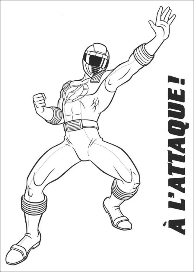 Ausmalbilder: Power Rangers 8