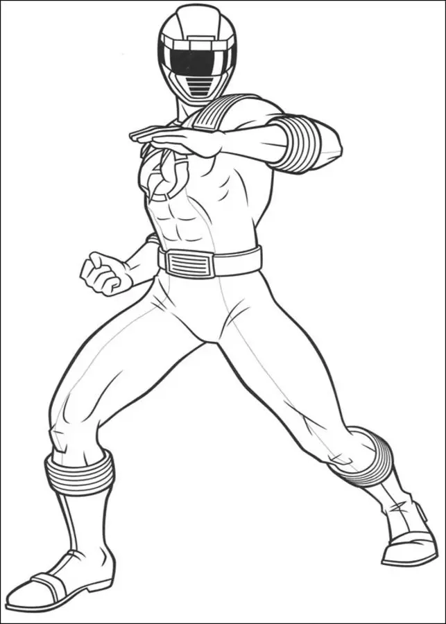 Ausmalbilder: Power Rangers 9
