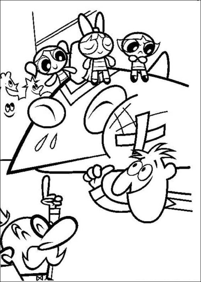 Coloring pages: The Powerpuff Girls