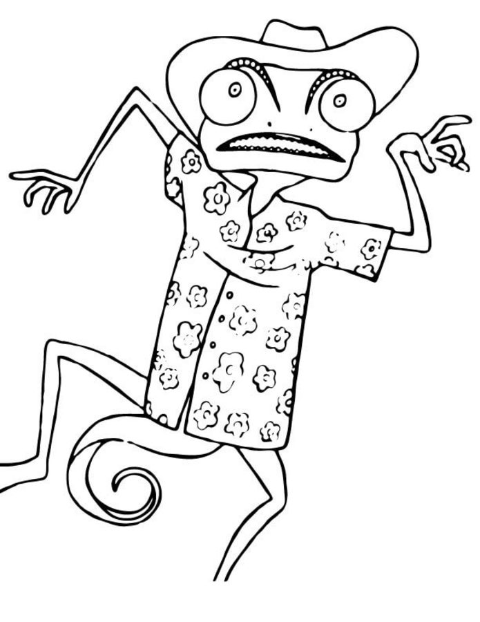 Coloring pages: Rango, printable for kids & adults, free