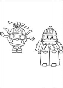 Coloring pages: Robocar Poli, printable for kids & adults, free