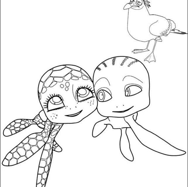 Coloring pages: A Turtle’s Tale