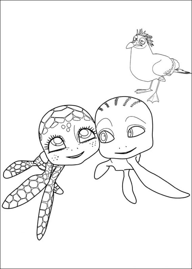 Coloring pages: A Turtle's Tale 4