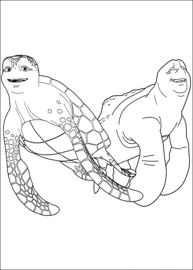 Coloring pages: A Turtle's Tale 7