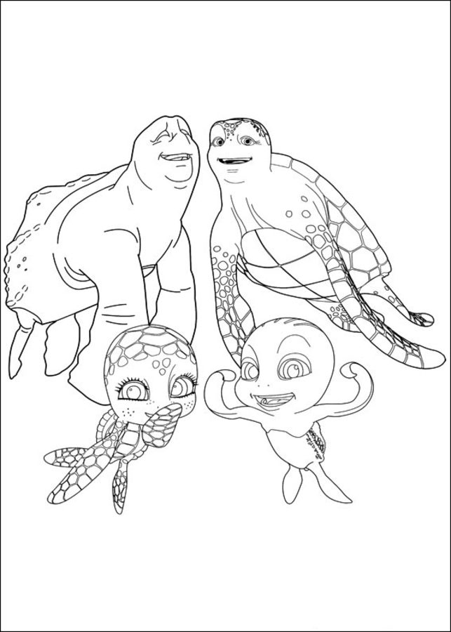 Coloring pages: A Turtle's Tale 9