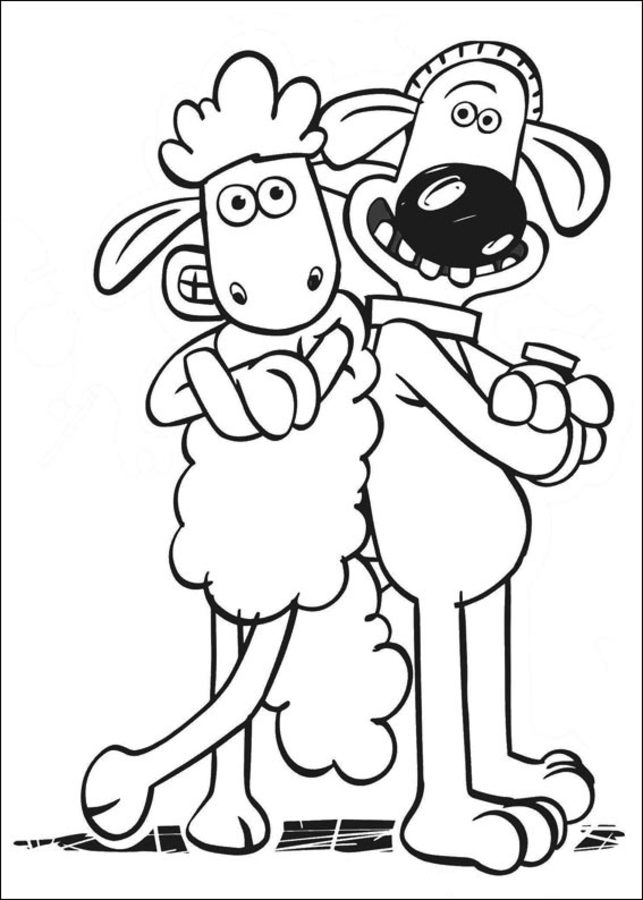 Dibujos para colorear: La oveja Shaun