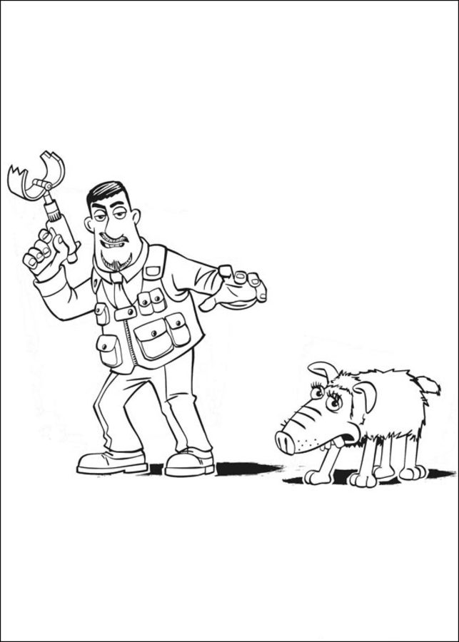 Coloring pages: Shaun the Sheep