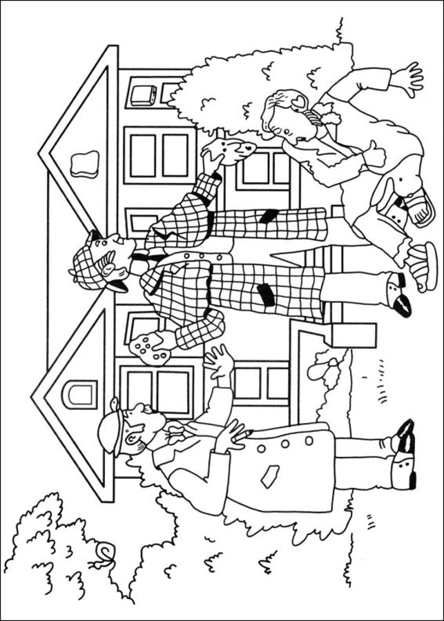 Coloring pages: Sherlock Holmes 3