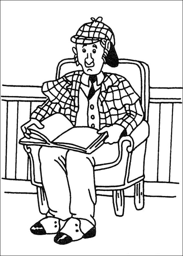 Coloring pages: Sherlock Holmes 5