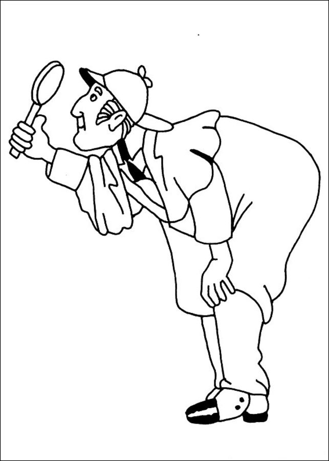 Coloring pages: Sherlock Holmes 6