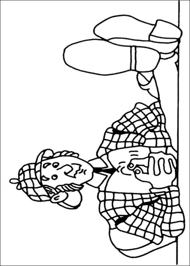 Coloring pages: Sherlock Holmes 8