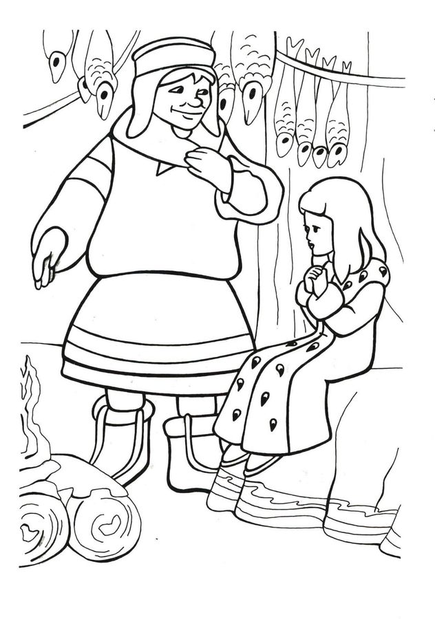 Coloring pages: Snow Queen