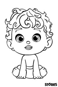  Ausmalbilder: Störche zum ausdrucken, kostenlos, für Kinder und Erwachsene Illustration 