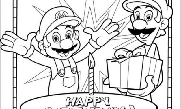 Dibujos para colorear: Super Mario Bros