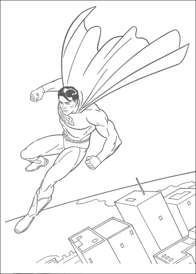 Dibujos de Superman para colorear  Páginas para imprimir y colorear gratis