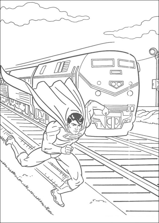 Coloring pages: Superman