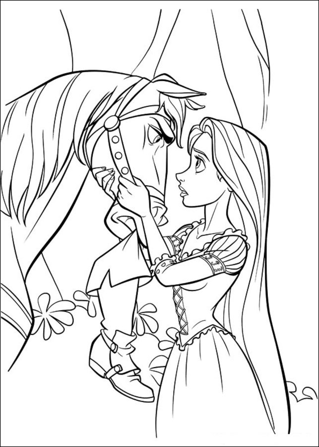 Coloring pages: Tangled