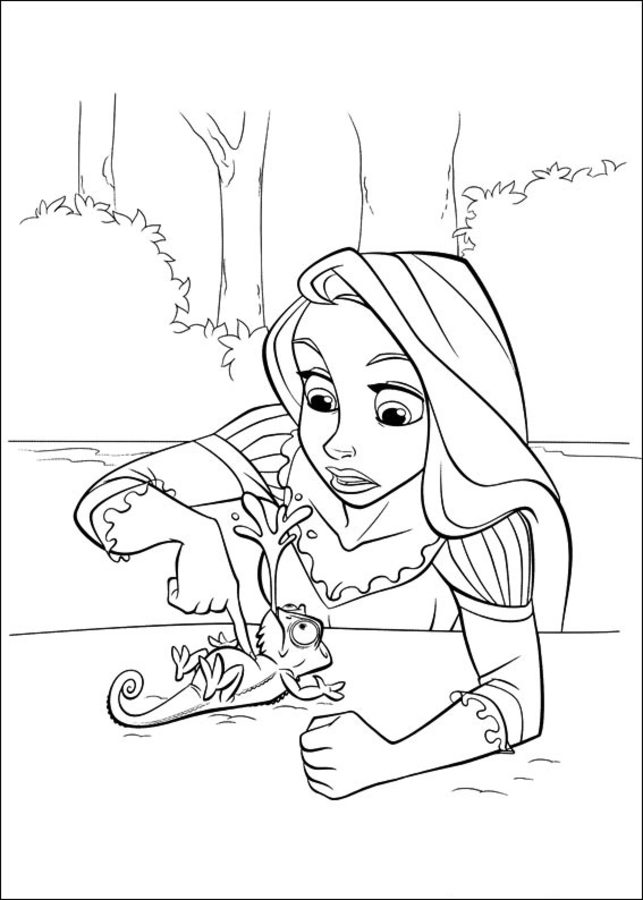 Coloriages: Raiponce 9