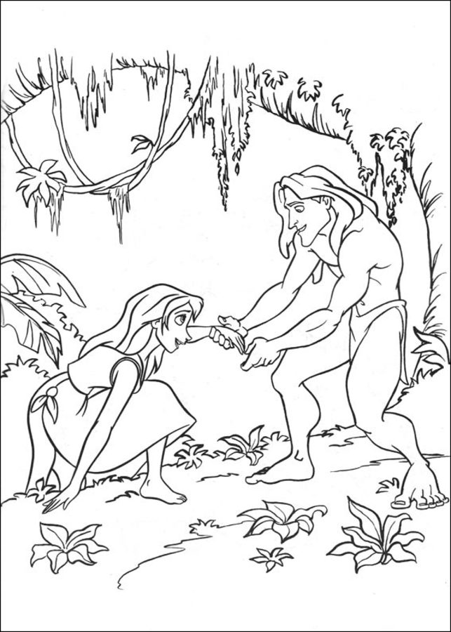 Coloring pages: Tarzan 4