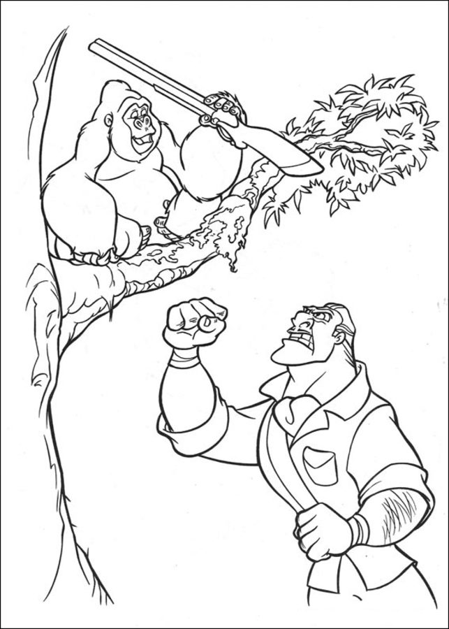 Dibujos para colorear: Tarzan
