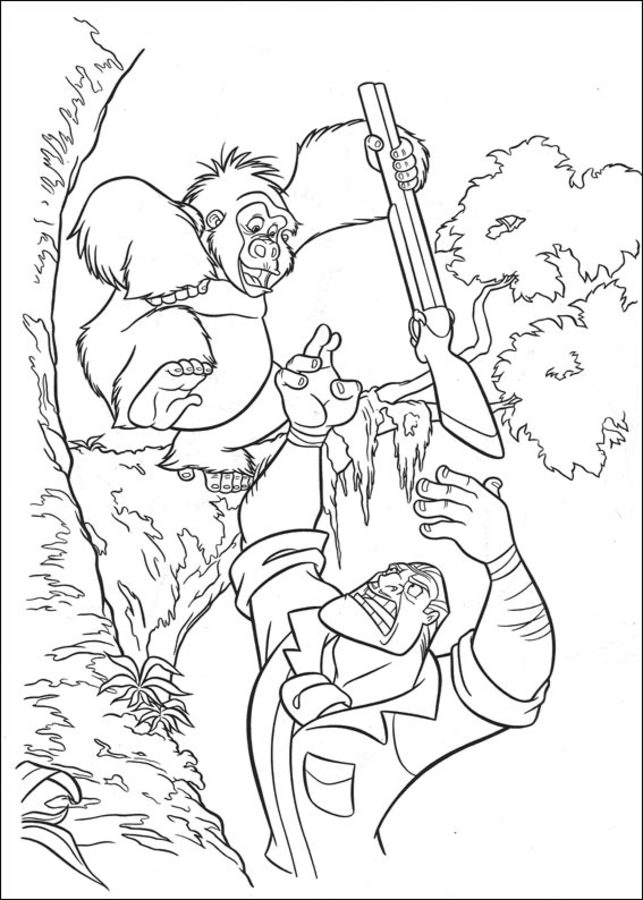 Coloring pages: Tarzan 8