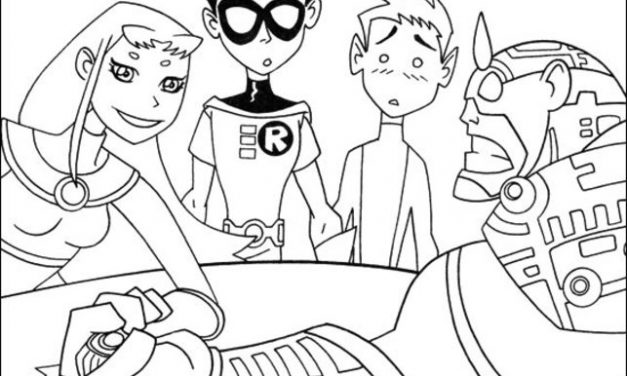 Coloring pages: Teen Titans