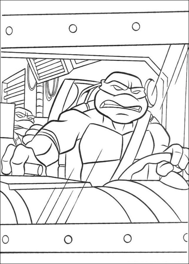 Coloring pages: Teenage Mutant Ninja Turtles